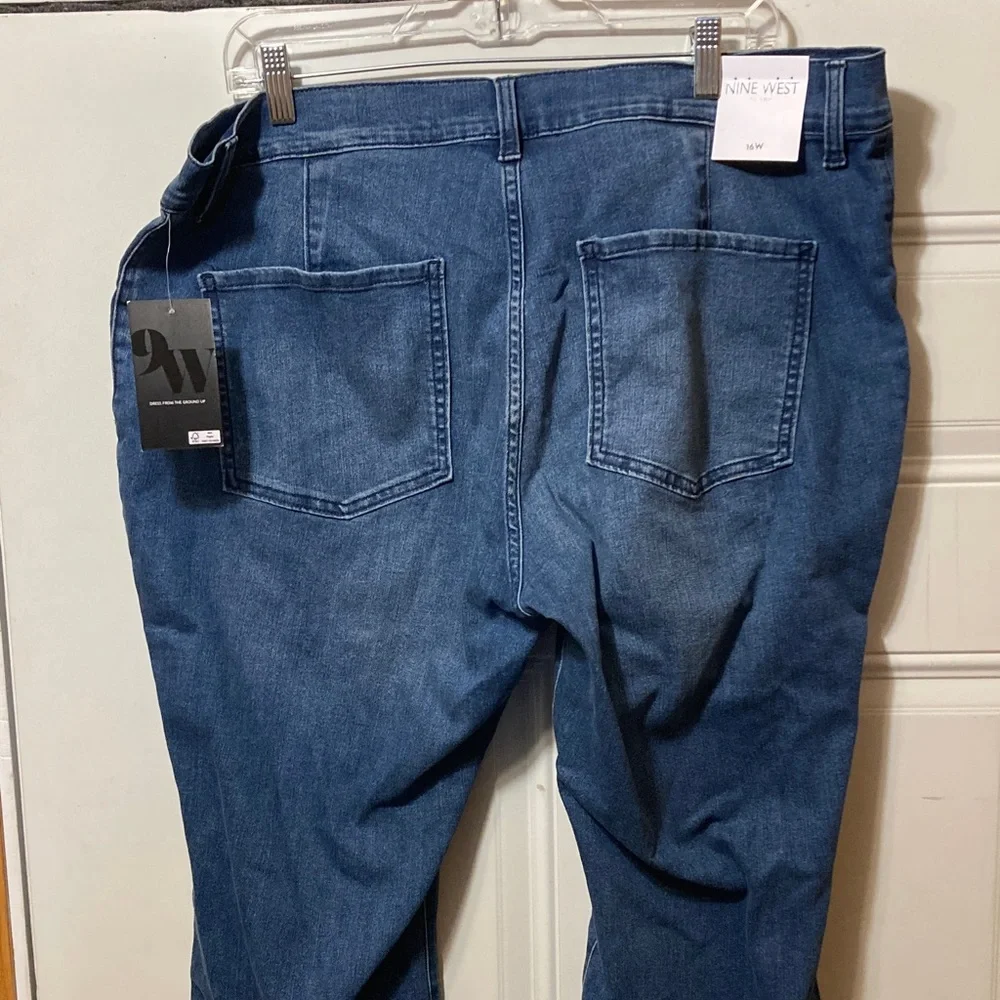 Nine West Dark Blue‎ Denim Jeans 16W NWT